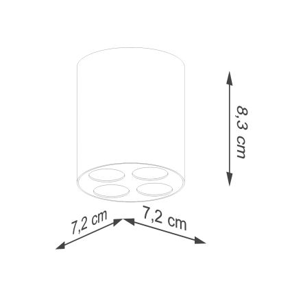 LED Reflektorska svjetiljka ZOE LED/9W/230V bijela