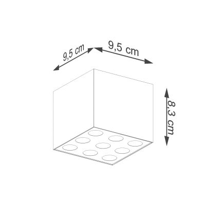 LED Reflektorska svjetiljka OZZY LED/16W/230V crna