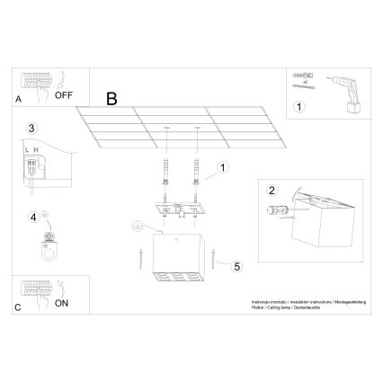 LED Reflektorska svjetiljka OZZY LED/16W/230V crna