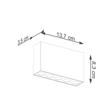 LED Reflektorska svjetiljka SOLE LED/11W/230V crna