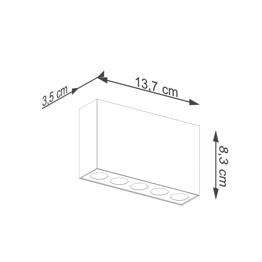 LED Reflektorska svjetiljka SOLE LED/11W/230V crna