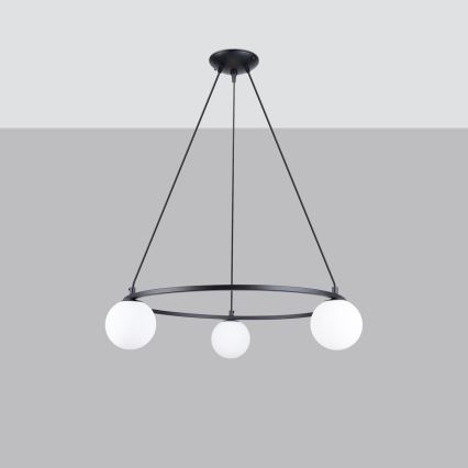 Luster na sajli YOLI 3xG9/8W/230V crna