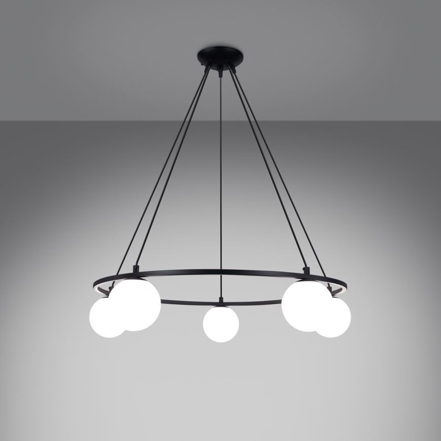 Luster na sajli YOLI 5xG9/8W/230V crna