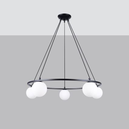 Luster na sajli YOLI 5xG9/8W/230V crna