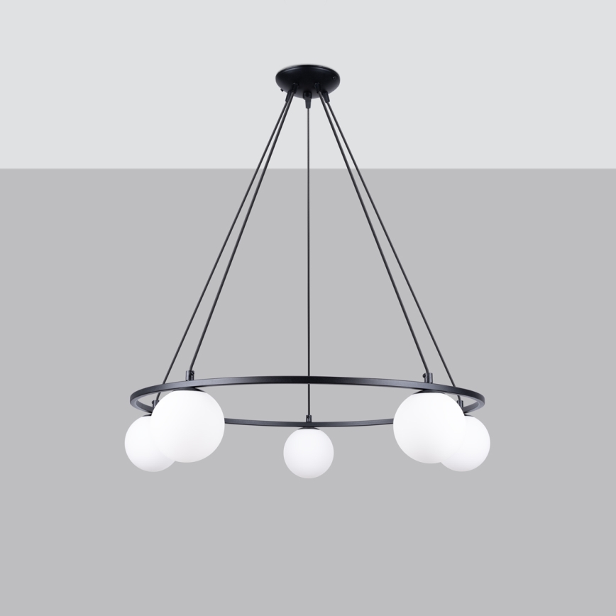 Luster na sajli YOLI 5xG9/8W/230V crna