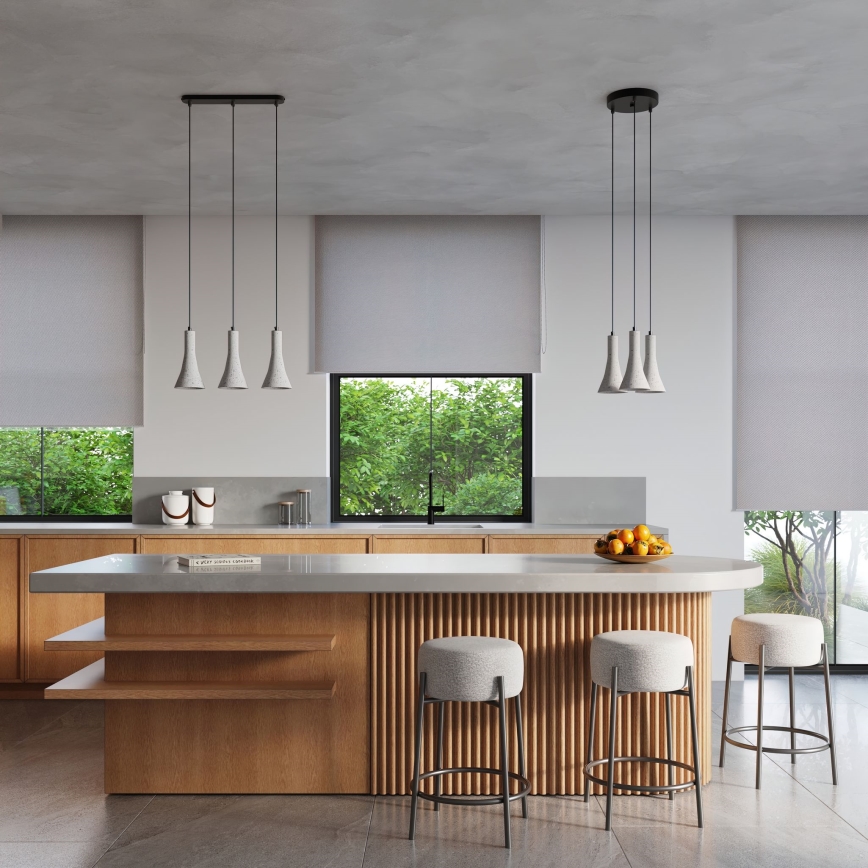 Luster na sajli REA 1xE14/12W/230V beton