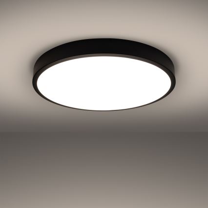 LED stropna svjetiljka ONYX LED/48W/230V Ø 60 cm crna