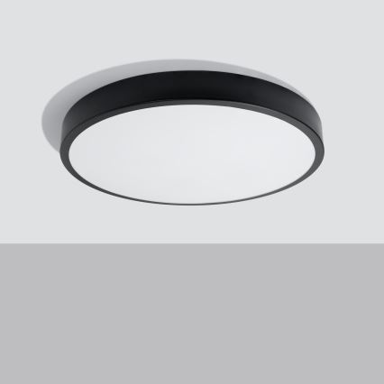 LED stropna svjetiljka ONYX LED/48W/230V Ø 60 cm crna