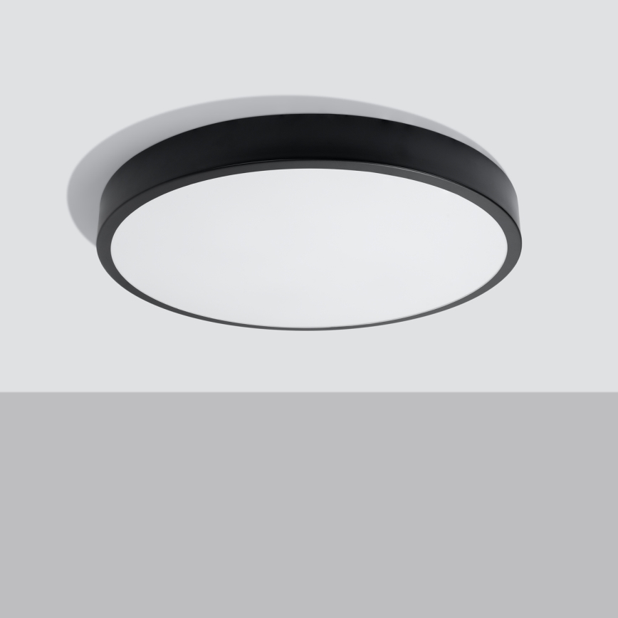 LED stropna svjetiljka ONYX LED/48W/230V Ø 60 cm crna
