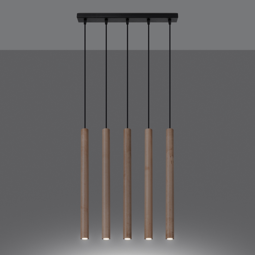 Luster na sajli PASTELO 5xG9/8W/230V bukva