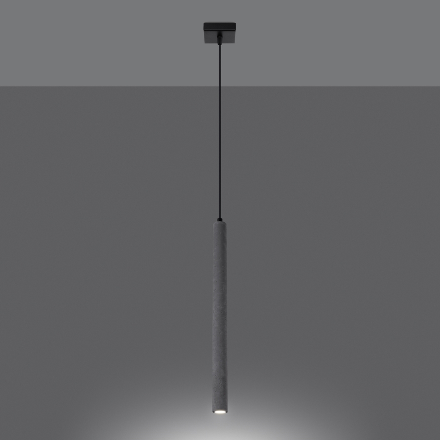 Luster na sajli PASTELO 1xG9/8W/230V beton
