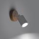 Zidna reflektorska svjetiljka VERDO 1xGU10/10W/230V bijela/bukva