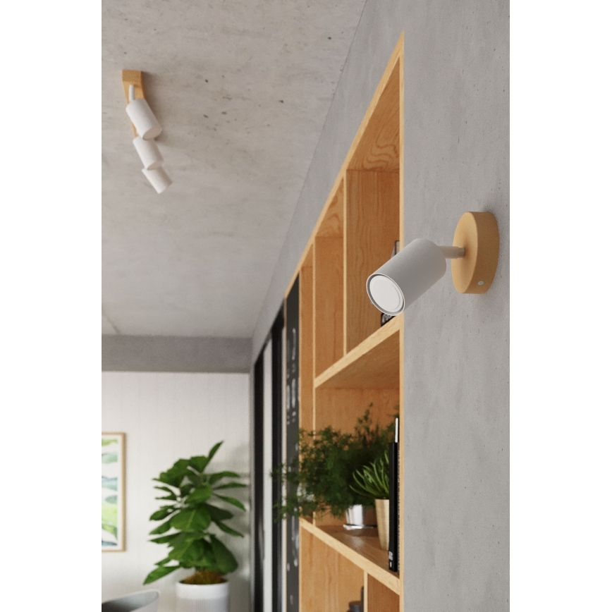 Reflektorska svjetiljka VERDO 3xGU10/10W/230V bijela/bukva