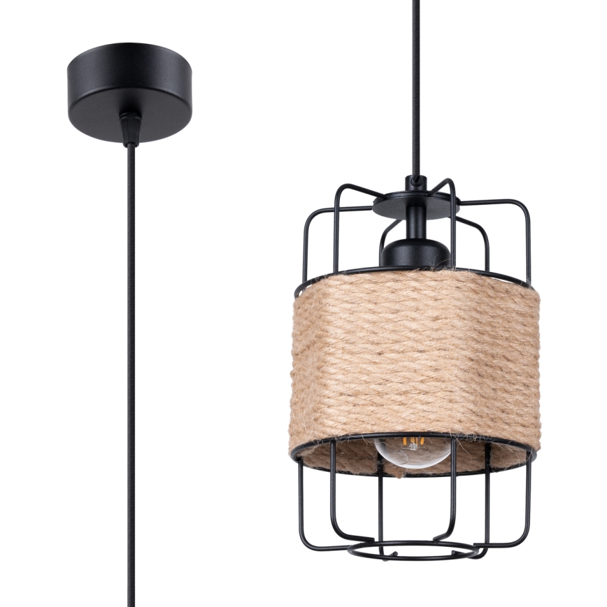 Luster na sajli GIZUR 1xE27/15W/230V