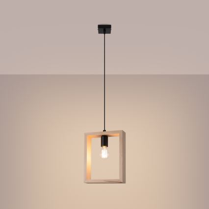 Luster na sajli ARIES 1xE27/15W/230V bukva/bež