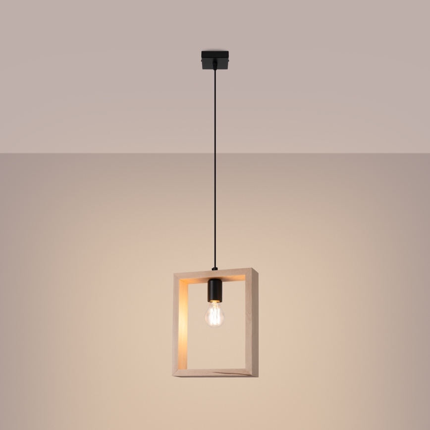 Luster na sajli ARIES 1xE27/15W/230V bukva/bež