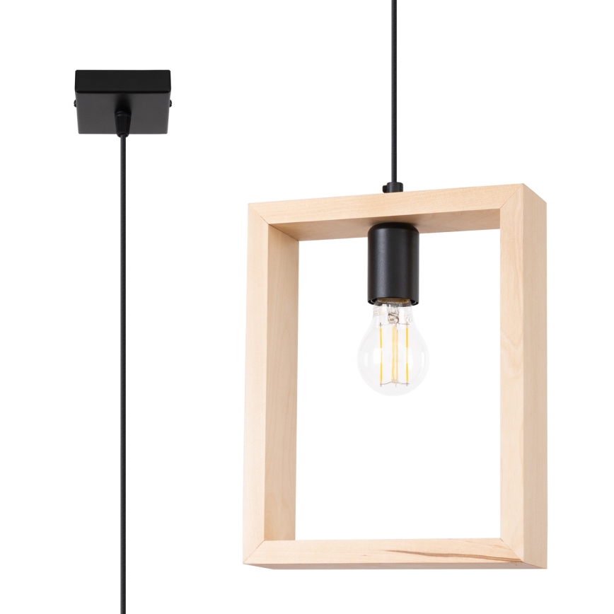 Luster na sajli ARIES 1xE27/15W/230V bukva/bež