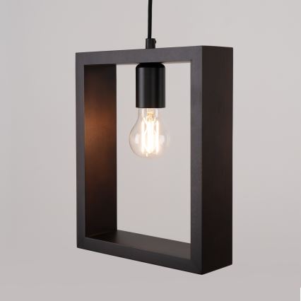 Luster na sajli ARIES 1xE27/15W/230V bukva/wenge
