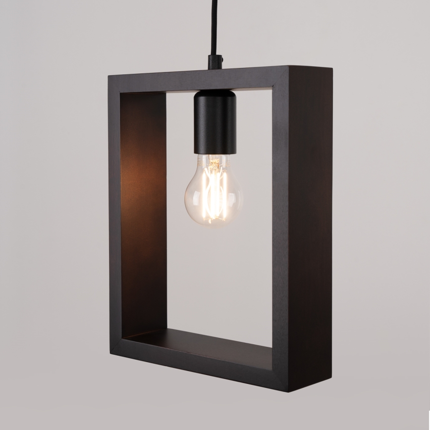 Luster na sajli ARIES 1xE27/15W/230V bukva/wenge