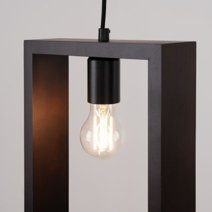 Luster na sajli ARIES 1xE27/15W/230V bukva/wenge