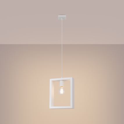 Luster na sajli ARIES 1xE27/15W/230V bukva/bijela