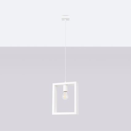 Luster na sajli ARIES 1xE27/15W/230V bukva/bijela