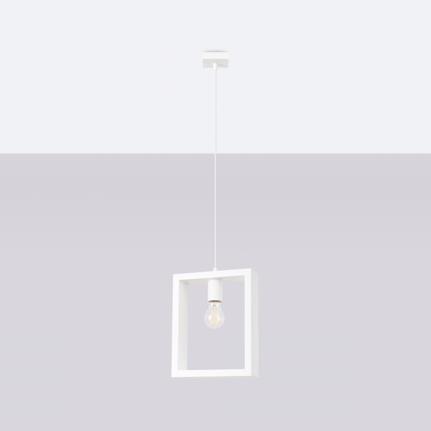 Luster na sajli ARIES 1xE27/15W/230V bukva/bijela