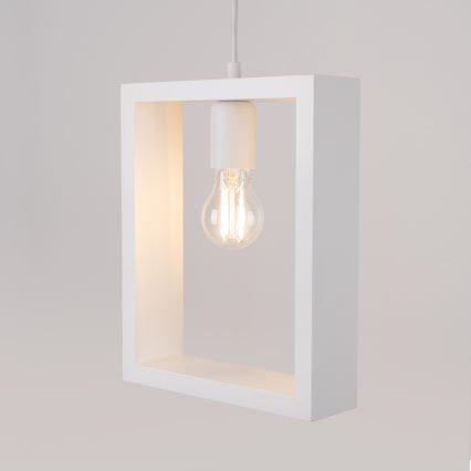 Luster na sajli ARIES 1xE27/15W/230V bukva/bijela