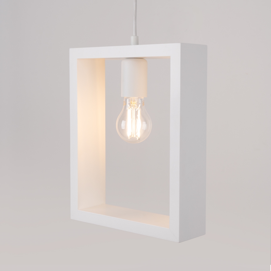 Luster na sajli ARIES 1xE27/15W/230V bukva/bijela