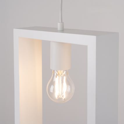 Luster na sajli ARIES 1xE27/15W/230V bukva/bijela
