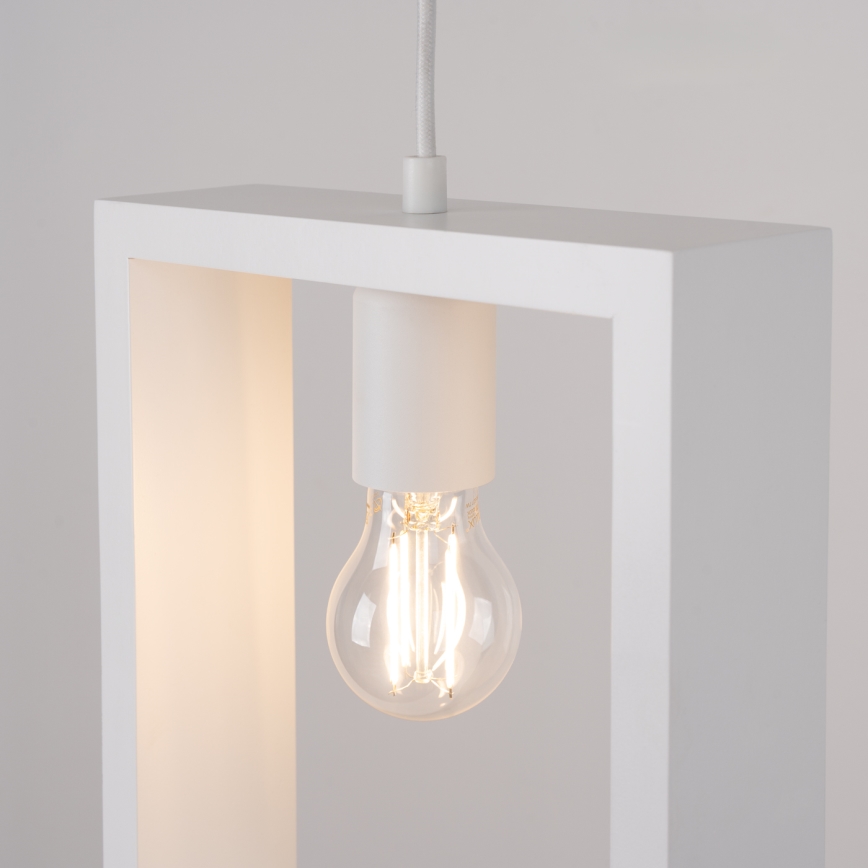 Luster na sajli ARIES 1xE27/15W/230V bukva/bijela