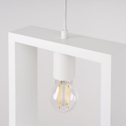Luster na sajli ARIES 1xE27/15W/230V bukva/bijela