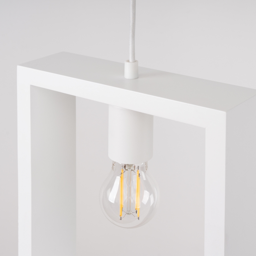 Luster na sajli ARIES 1xE27/15W/230V bukva/bijela