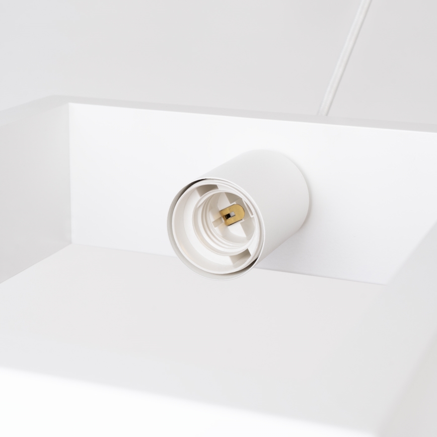 Luster na sajli ARIES 1xE27/15W/230V bukva/bijela