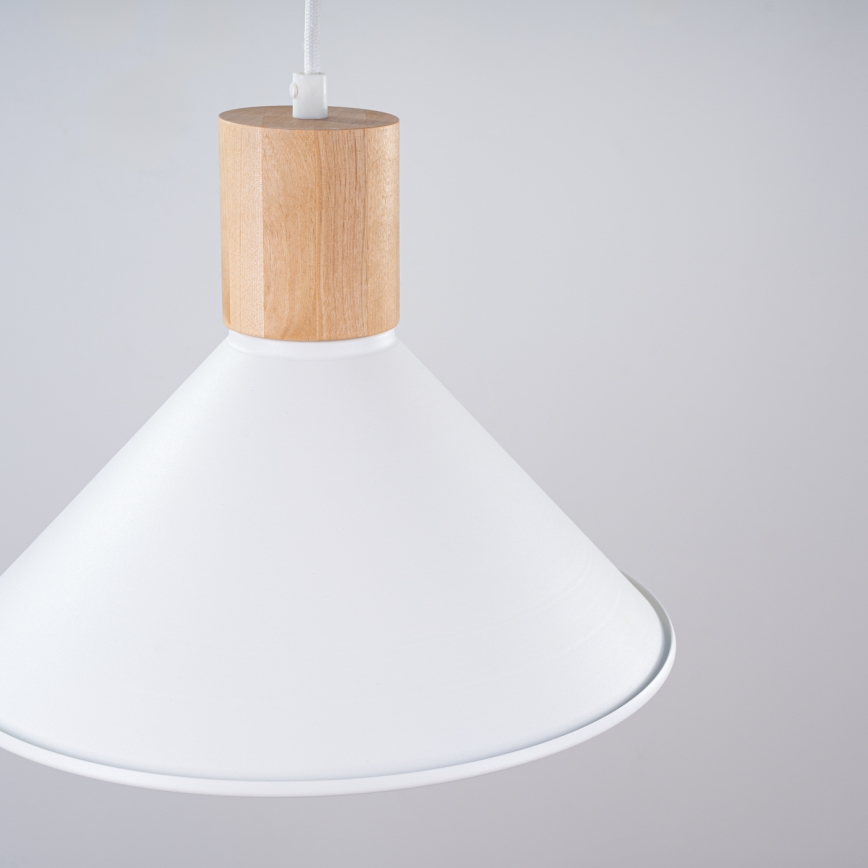 Luster na sajli JAGA 1xE27/15W/230V pr. 30 cm bijela