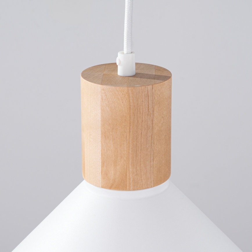 Luster na sajli JAGA 1xE27/15W/230V pr. 30 cm bijela