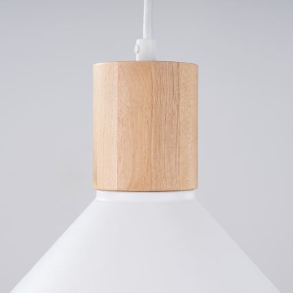 Luster na sajli JAGA 1xE27/15W/230V pr. 30 cm bijela