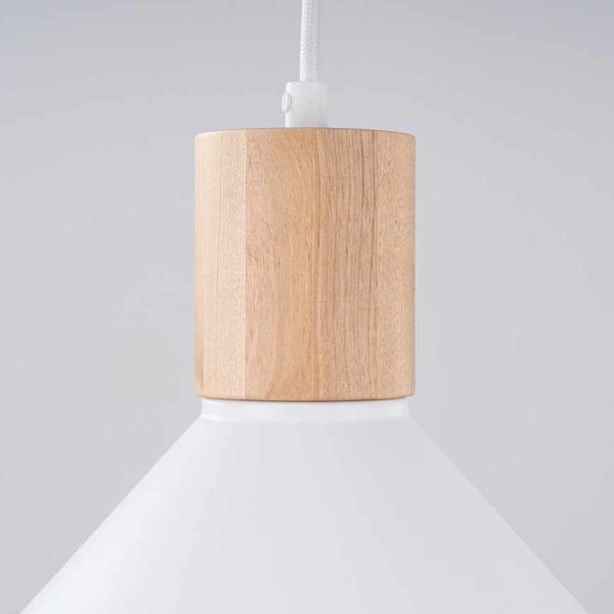 Luster na sajli JAGA 1xE27/15W/230V pr. 30 cm bijela