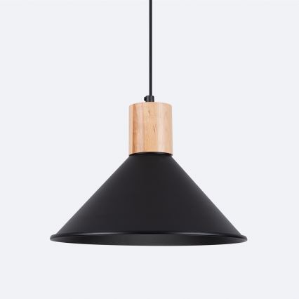 Luster na sajli JAGA 1xE27/15W/230V pr. 30 cm crna