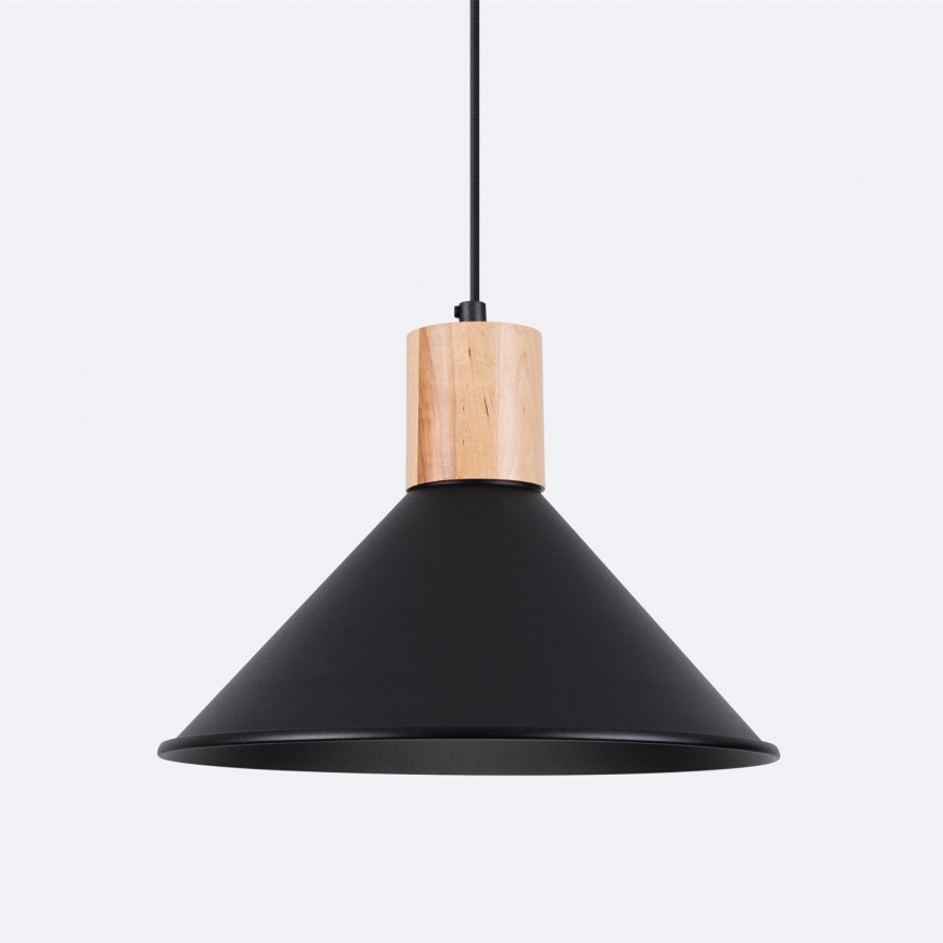 Luster na sajli JAGA 1xE27/15W/230V pr. 30 cm crna