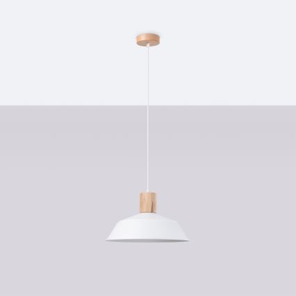Luster na sajli FANO 1xE27/15W/230V pr. 34 cm bijela
