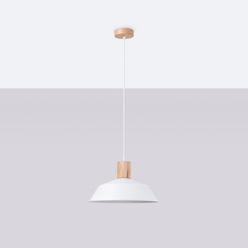 Luster na sajli FANO 1xE27/15W/230V pr. 34 cm bijela