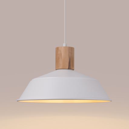 Luster na sajli FANO 1xE27/15W/230V pr. 34 cm bijela