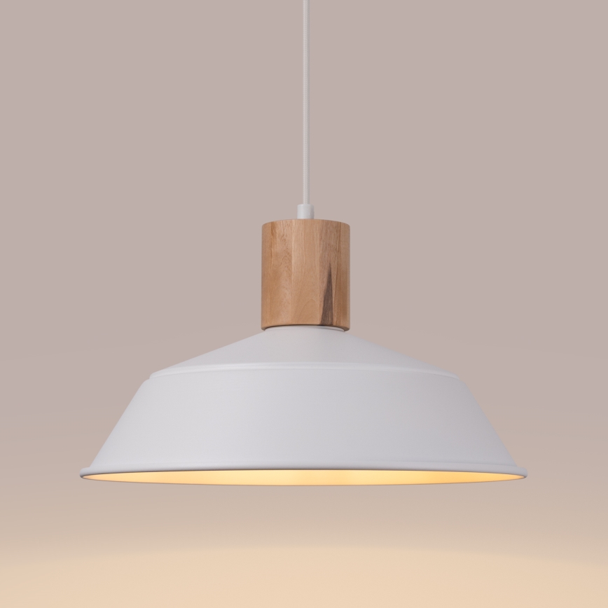 Luster na sajli FANO 1xE27/15W/230V pr. 34 cm bijela