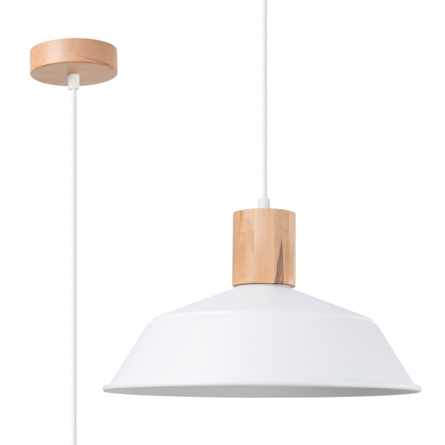 Luster na sajli FANO 1xE27/15W/230V pr. 34 cm bijela