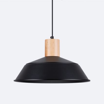 Luster na sajli FANO 1xE27/15W/230V pr. 34 cm crna