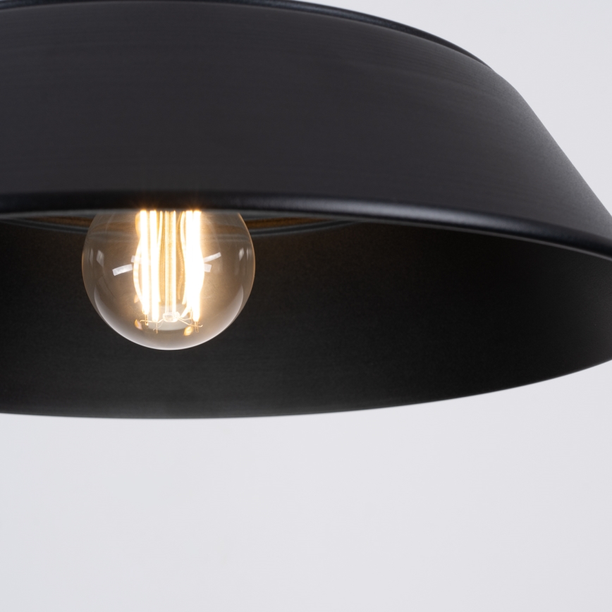 Luster na sajli FANO 1xE27/15W/230V pr. 34 cm crna