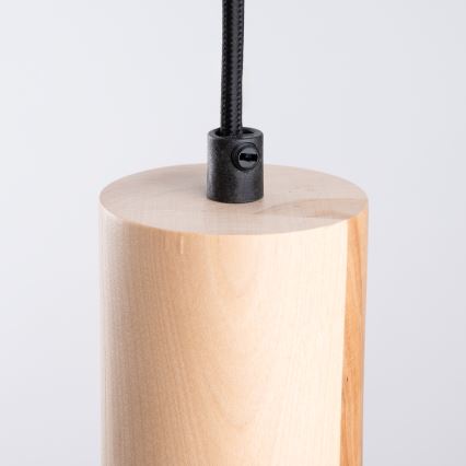 Luster na sajli FANO 1xE27/15W/230V pr. 34 cm crna