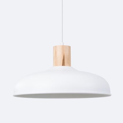 Luster na sajli INDY 1xE27/15W/230V pr. 38 cm bijela