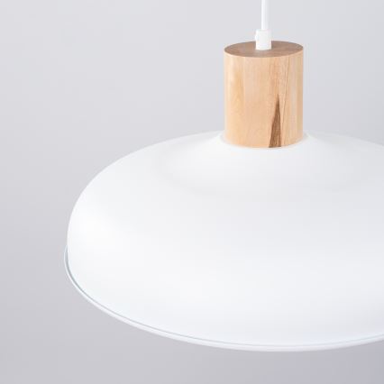 Luster na sajli INDY 1xE27/15W/230V pr. 38 cm bijela